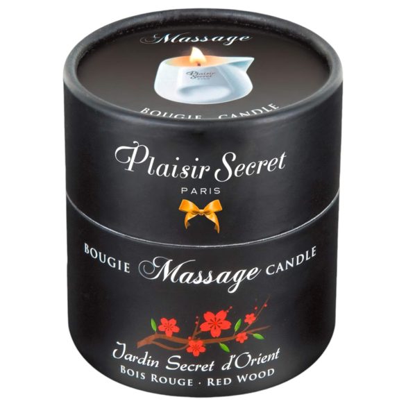 Plaisirs Secrets Red Wood - massageljus (80 ml)