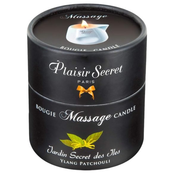 Plaisirs Secrets Ylang Patchouli - Massageljus (80ml)