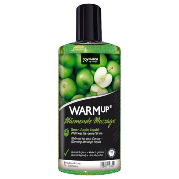 JoyDivision WARMup - Värmande Massageolja - Grön Äpple (150ml)