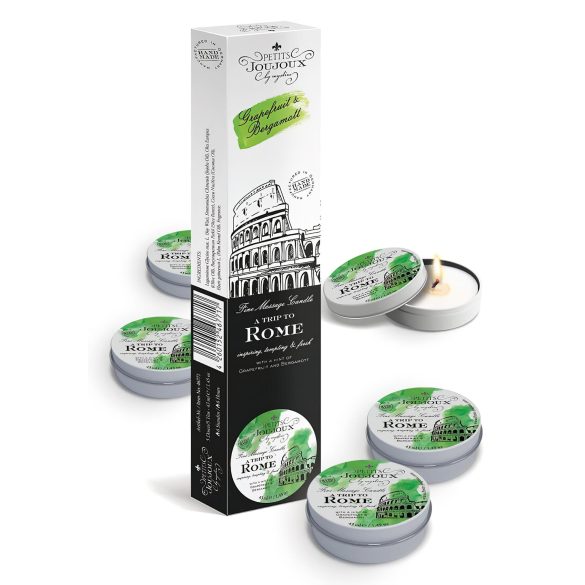 Petits Joujoux Rome massage-ljus - grapefrukt-bergamott 5x43ml