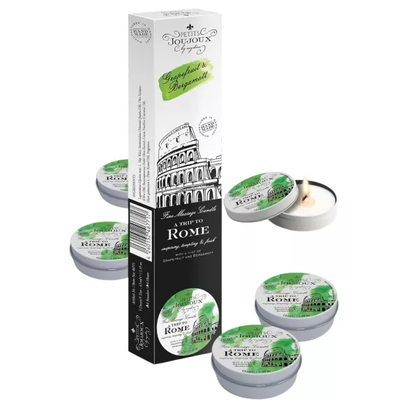 Petits Joujoux - massage ljus - grapefrukt bergamott doft - 5x43ml