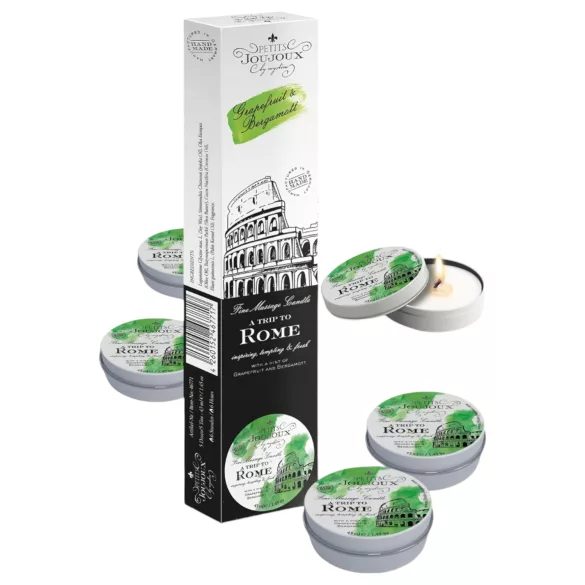 Petits Joujoux - massage ljus - grapefrukt bergamott doft - 5x43ml
