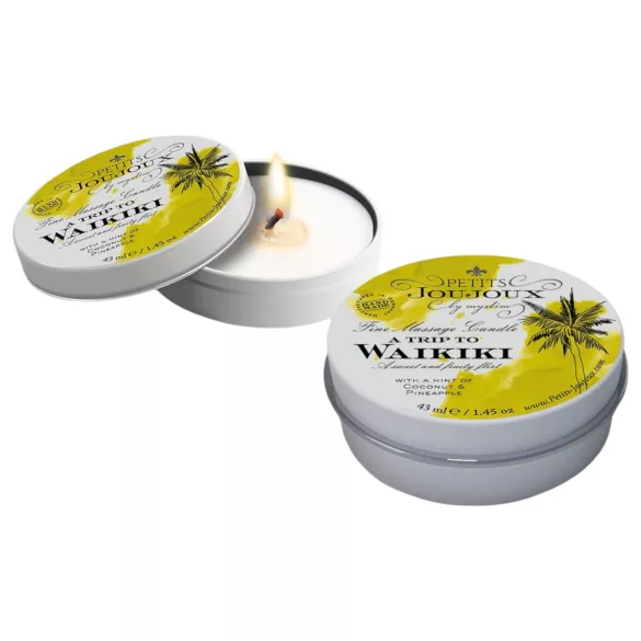 Petits Joujoux Waikiki - massageljus - kokos ananas - 43ml