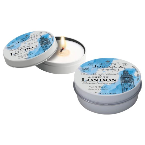 Petits Joujoux London - massage ljus - rabarber bärnsten - 43ml