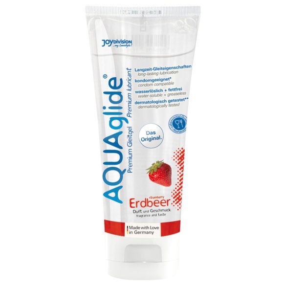 AQUAglide vattenbaserat glidmedel - jordgubb (100 ml)
