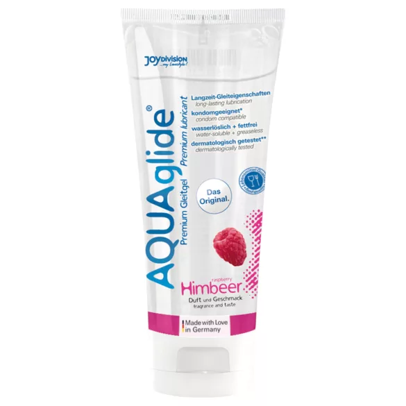 AQUAglide - vattenbaserat glidmedel - hallon - 100ml