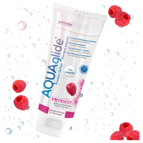 AQUAglide - vattenbaserat glidmedel - hallon - 100ml