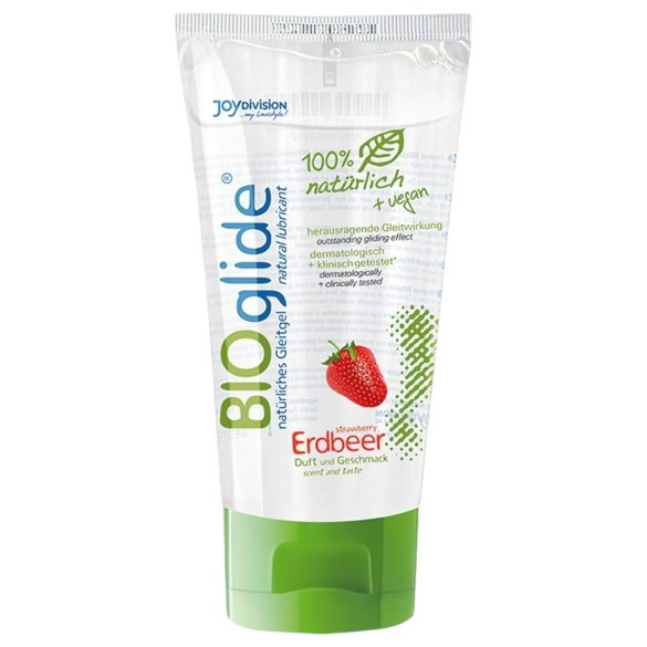 BIOglide - Vattenbaserat glidmedel - Jordgubb (80ml)