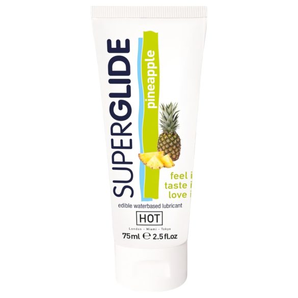 HOT Superglide Ananas - ätbar glidmedel (75 ml)