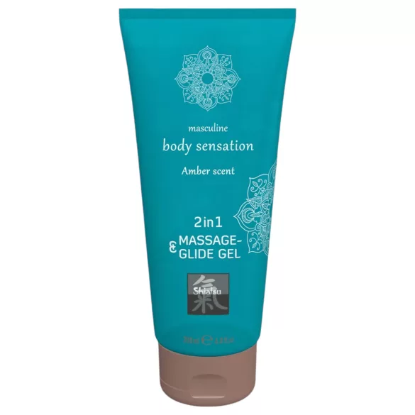 Shiatsu - massageglidmedel - 2i1 amberdoft - 200ml