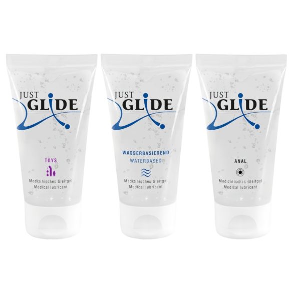 Just Glide - glidmedel set - 3x50ml
