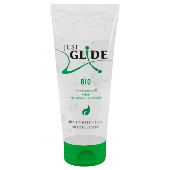 Just Glide Bio - Vattenbaserat veganskt glidmedel (200 ml)