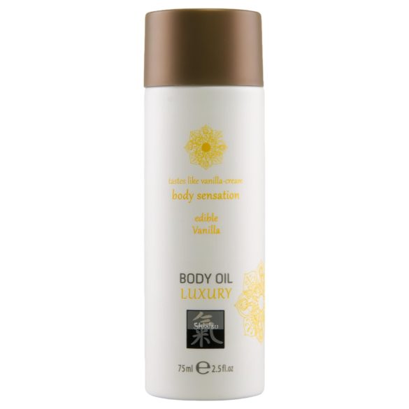 Shiatsu Lyx - Ätbar Massageolja - Vanilj (75 ml)
