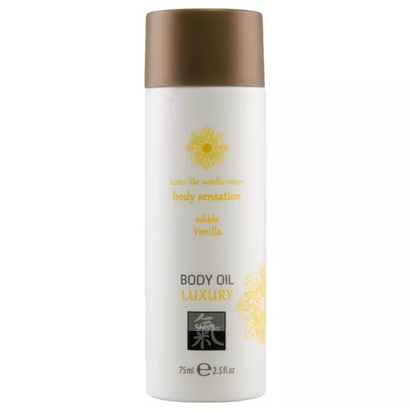 HOT - Shiatsu Luxury - ätbar massageolja - vanilj (75 ml)