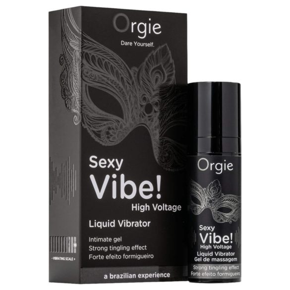 Orgie Sexy Vibe High Voltage - Unisex Flytande Vibrator (15 ml)