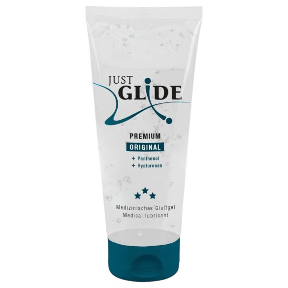 Just Glide Premium Original - vegansk, vattenbaserat glidmedel (200ml)