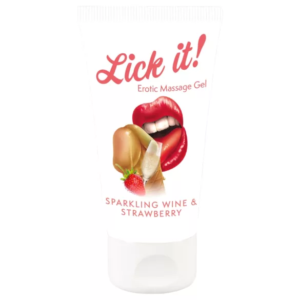 Lick it! - ätbar glidmedel - champagne jordgubb - 50ml