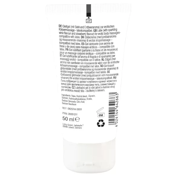 Lick it! - ätbar glidmedel - champagne jordgubb - 50ml