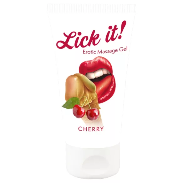 Lick it! - 2-i-1 ätbar glidmedel - körsbärssmak - 50ml