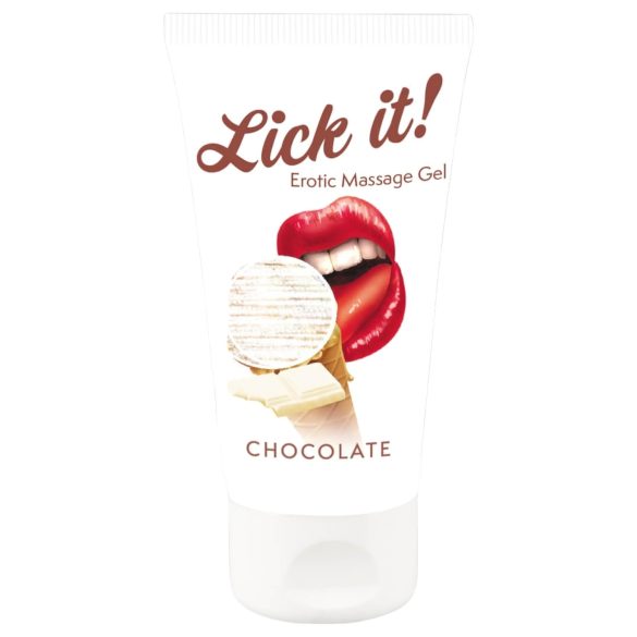 Lick it! - Ätbar 2-i-1 glidmedel - vit choklad (50 ml)
