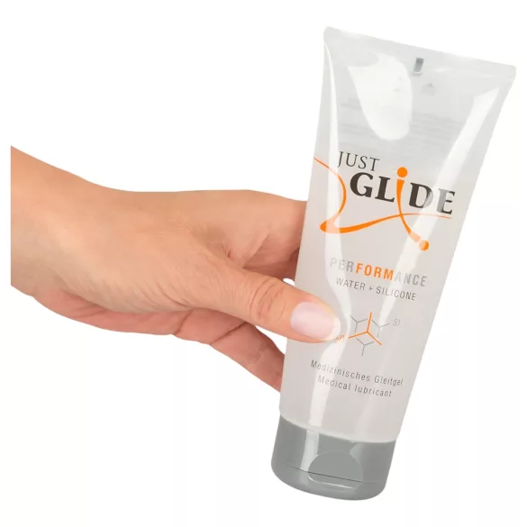 Just Glide Performance - hybrid glidmedel - vattenbaserad silikon - 200ml