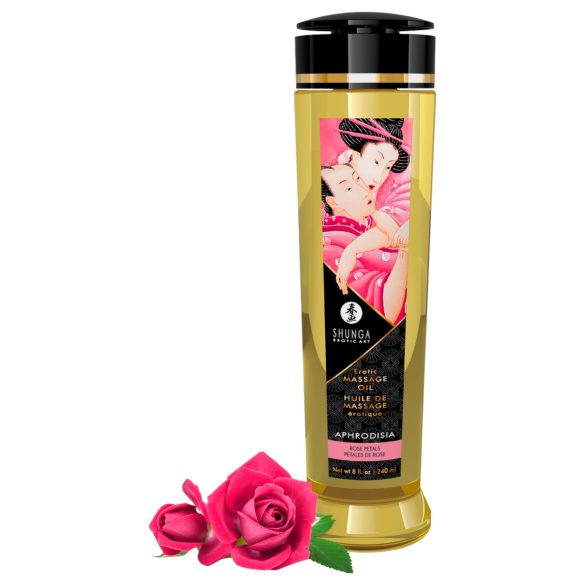 Shunga - massageolja - ros (240 ml)