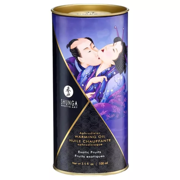 Shunga - värmande massageolja - exotisk frukt - 100ml