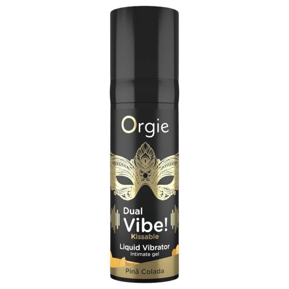 Orgie Dual Vibe! - Flytande vibrator - Piña Colada (15 ml)