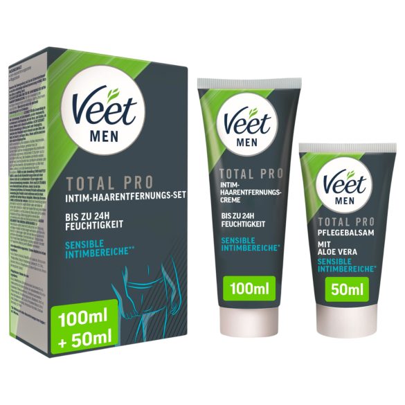 Veet - Intim hårborttagningskräm och balsam för män (100+50ml)