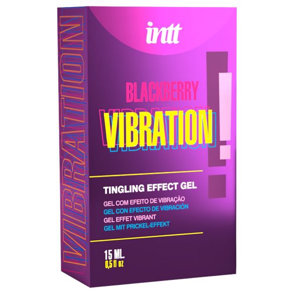 Intt Vibration! - flytande vibratorgel - björnbär - 15ml