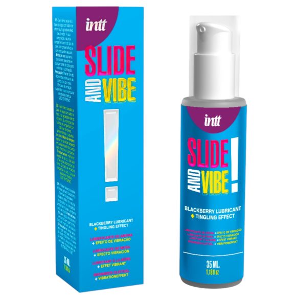 Intt - ätbar, pirrande intim glidmedel - björnbär (35 ml)