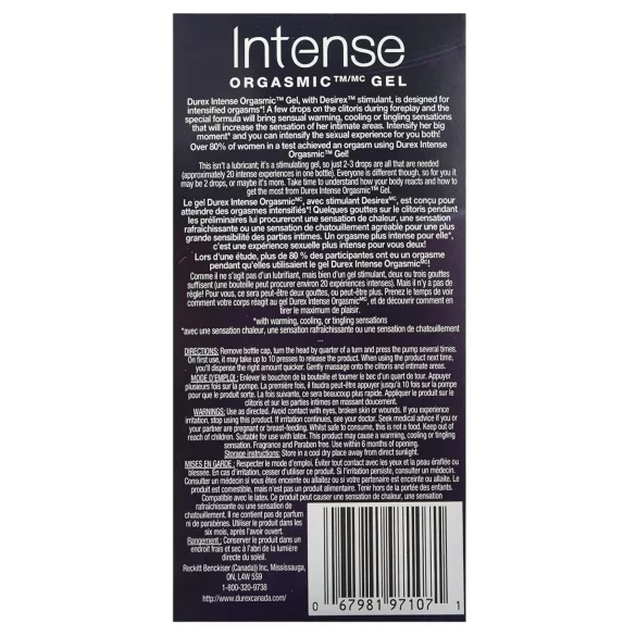 Durex Intense - stimulergel för kvinnor - 10 ml