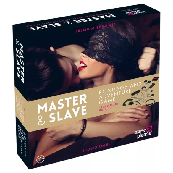 tease & please - Master & Slave - premium BDSM-äventyrsset för par (13-delars)