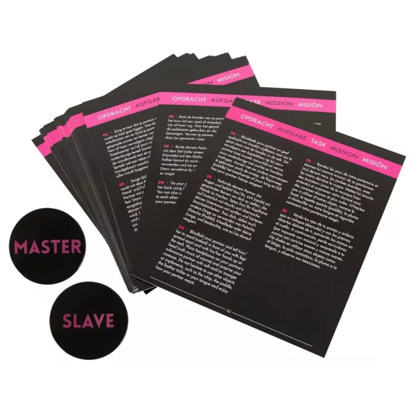 Master & Slave - bondagekit - handfängsel och rep - brun/svart