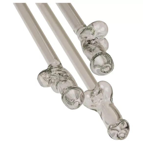 Straw Willy - sugrör med penis - genomskinlig plast - 4-pack