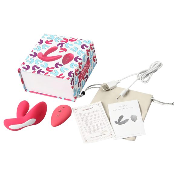 Cotoxo sadel - fjärrstyrd prostata vibrerande (röd)