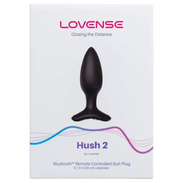 Lovense Hush 2 S - App-styrd analvibrator (38 mm, svart)