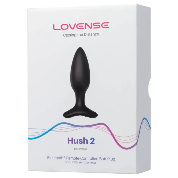 Lovense Hush 2 S - App-styrd analvibrator (38 mm, svart)