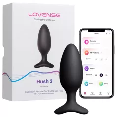 Lovense Hush 2 M - App-styrd analvibrator (45 mm, svart)