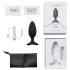 Lovense Hush 2 M - App-styrd analvibrator (45 mm, svart)