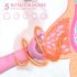 Sunfo - bröstvårts- och G-punktvibrator (rosa)