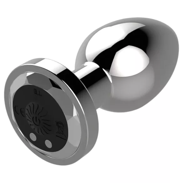 Sunfo - analvibrator med fjärrkontroll uppladdningsbar silver