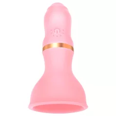 Sunfo - bröstvibrator med uppladdningsbart batteri - rosa