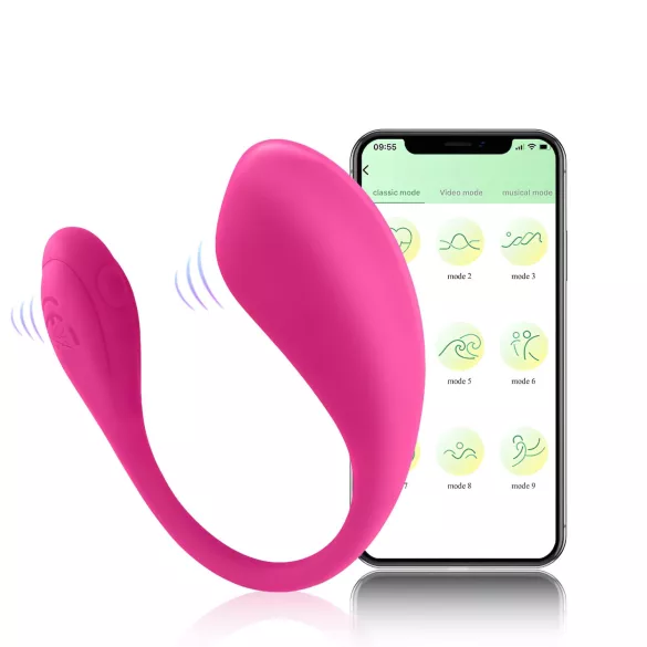 Sunfo - App-styrt vibrerande ägg (rosa)