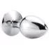 Sunfo - analplugg metall med rosa sten - silver