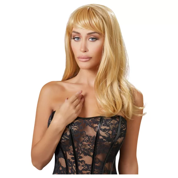 Cottelli - lång blond peruk