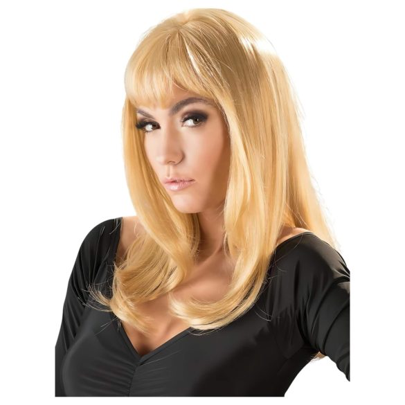 Cottelli - lång blond peruk