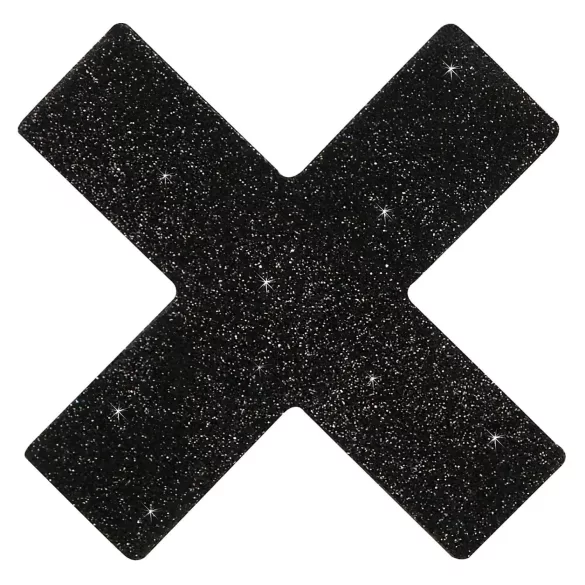 Cottelli - Glittriga bröstvårtsklistermärken - X