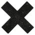 Glittriga bröstklistermärken - X
