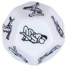 12-sidig sex-tärning - vit